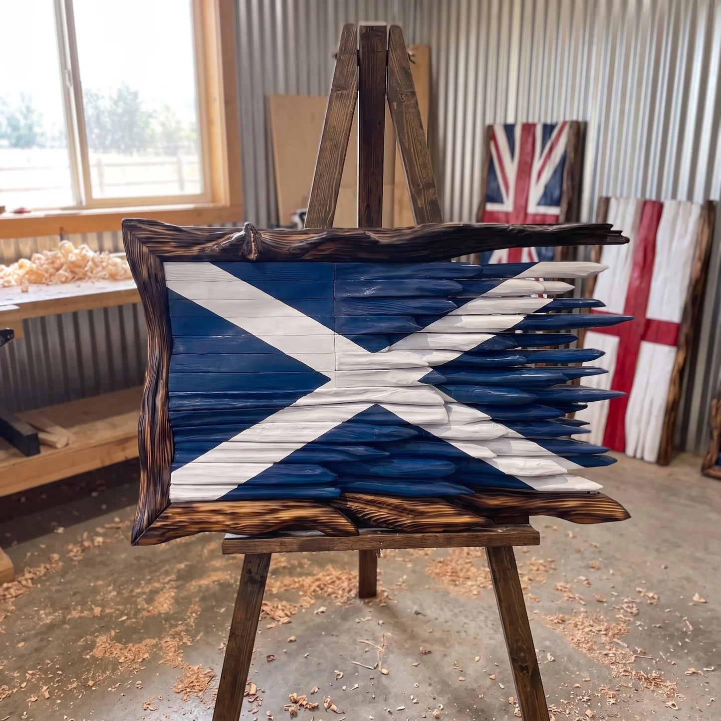 HANDCRAFTED WOODEN FLAGS
