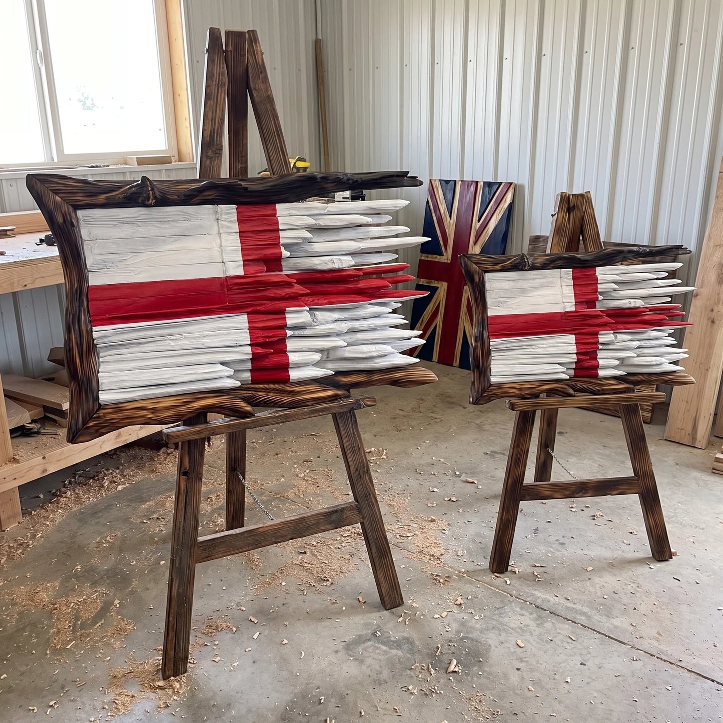 HANDCRAFTED WOODEN FLAGS