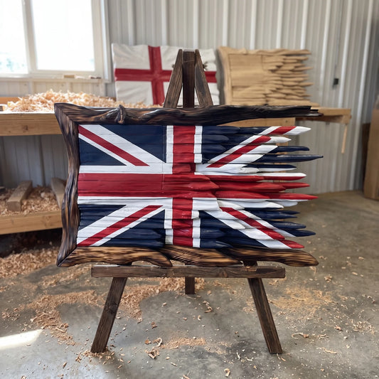 HANDCRAFTED WOODEN FLAGS