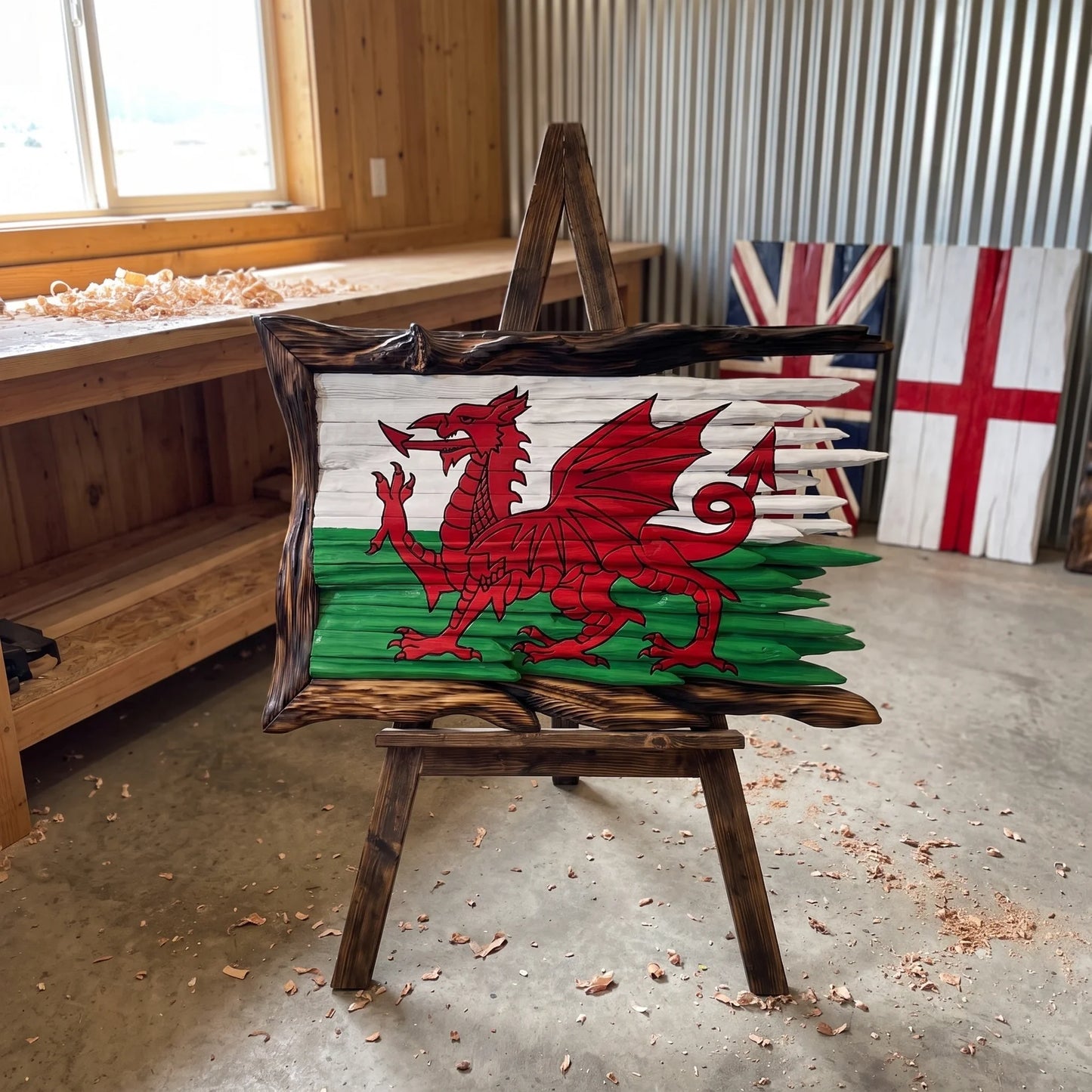 HANDCRAFTED WOODEN FLAGS